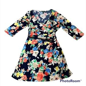 Lauren Ralph Lauren Floral Faux Wrap Dress